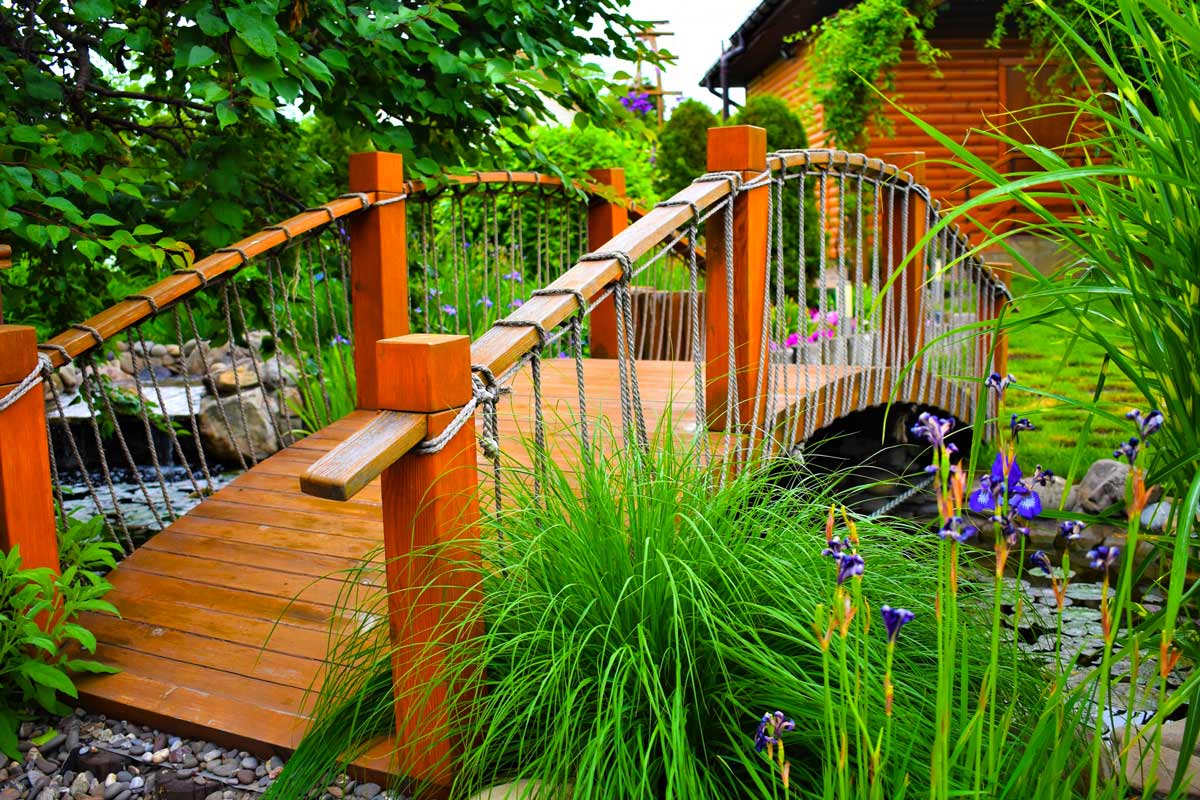 Садовые мостики в ландшафтном дизайне
